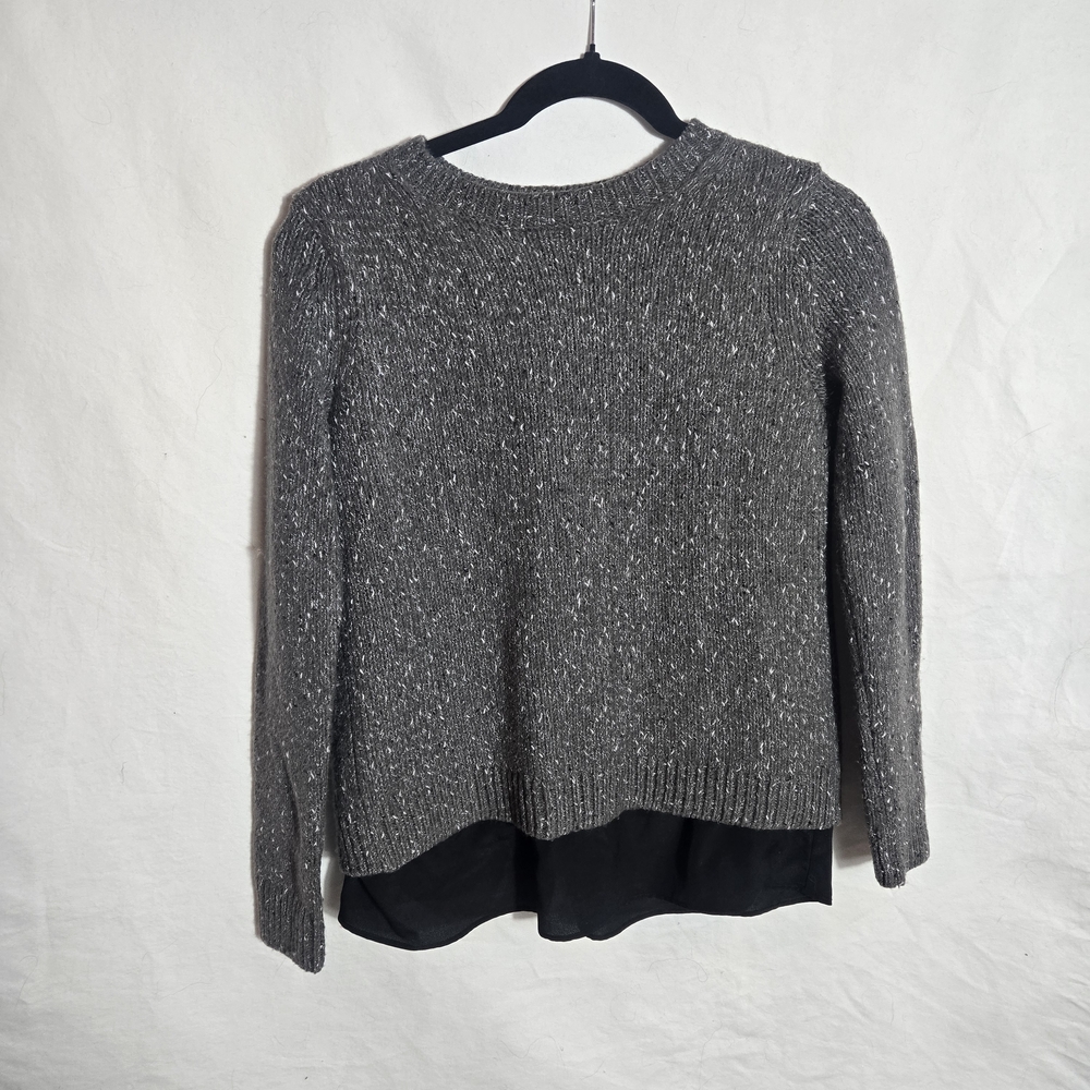 Club Monaco Charcoal Sweater with Black Trim